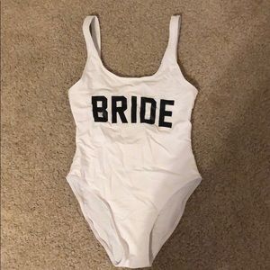 BRIDE BACHLORETTE BATHING SUIT!
